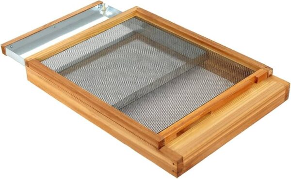 10-Frame Langstroth Beehive screen base dip in wax - Image 6