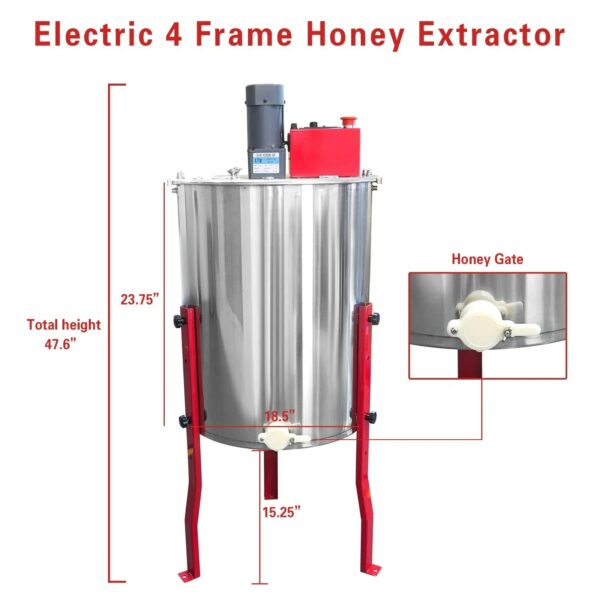 4 Frames Electrical Honey Extractor - Image 2