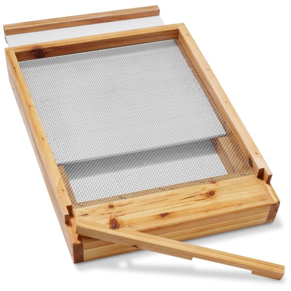 10-Frame Langstroth Beehive screen base dip in wax - Image 5