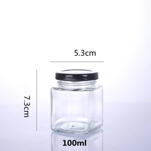 Glass bottle square 100ml