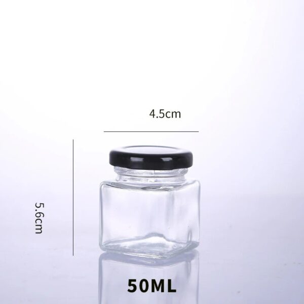 Glass bottle square 50ml