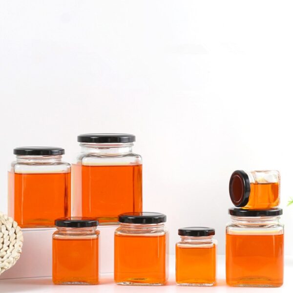 Glass bottle square 80ml - Image 2